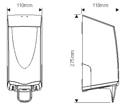 Afmetingen Toiletbrilreiniger